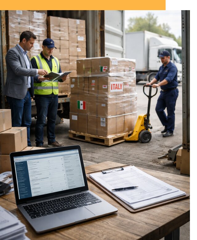 Доставка грузов из Италии: морские и авиаперевозки от 18508