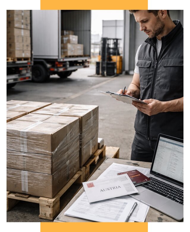 Доставка в Австрию от 66833 р. Логистика и экспорт СетСервис-Взь